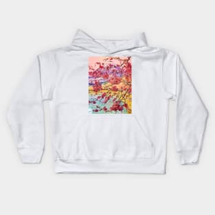 Fujiyama. Sakura branch Kids Hoodie